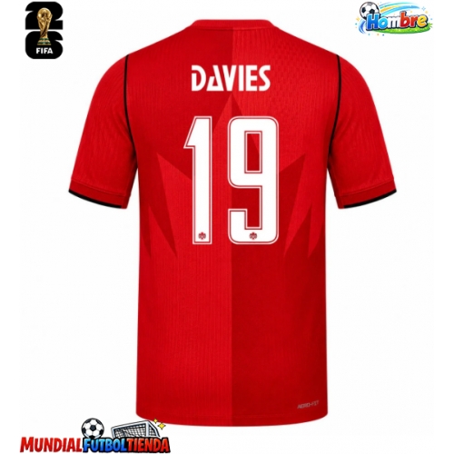 Camiseta Canadá Alphonso Davies #19 Primera Equipación Replica Mundial 2026 mangas cortas